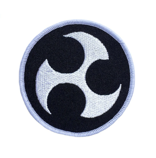 The symbol of the SCP Foundation in a crest variant containing