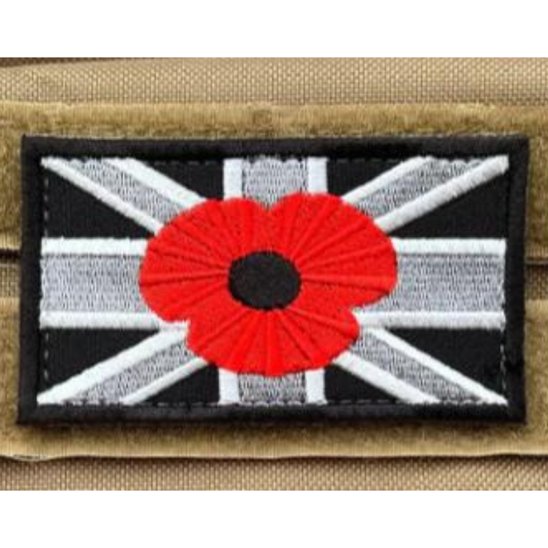 Hook USA UK British Flag Subdued Patch by Miltacusa