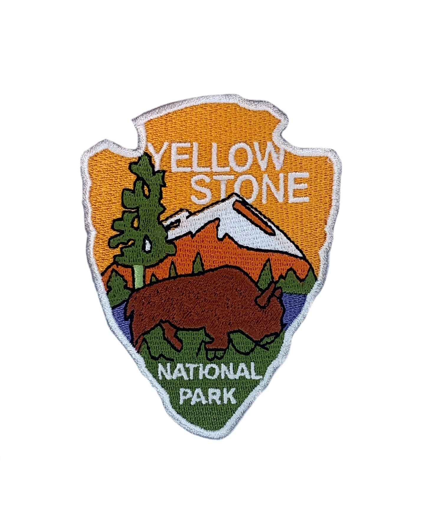 Yellowstone National Park Patch (3.5 Inch) Iron-on Badge USA Travel Pa –  karmapatch.com