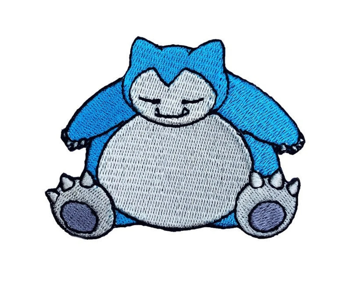 Snorlax Patch (3 Inch) Iron-on Badge Pokémon Patches – karmapatch.com