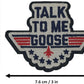 Top Gun Patch (3 Inch) Iron/Sew-on Badge Talk to me Goose US Navy Pilot Costume Movie Jacket Gift Patches