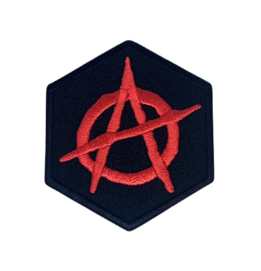 Anarchy Symbol Patch (2.25 Inch) Iron or Sew-On Badge Perfect for Jackets, Backpacks, Hats, Shirts, Caps, Gift Patches