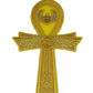 Egyptian Ankh Patch (3 Inch) Iron or Sew-On Badge Travel Egypt Souvenir Perfect for Jackets, Backpacks, Hats, Shirts, Caps, Gift Patches