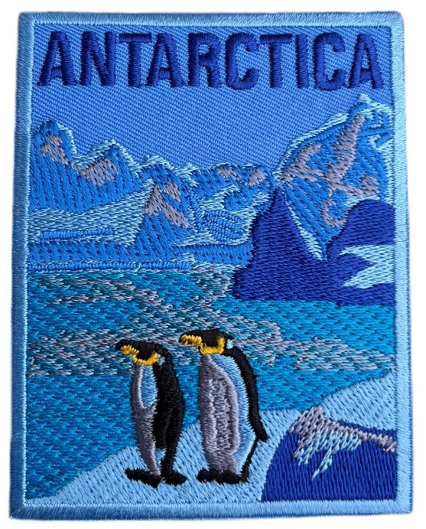 Antarctica Patch (3.5 Inch) Iron-on / Sew-on Badge Travel Souvenir South Pole Emblem Perfect for Backpack, Jacket, Hat, Bag DIY Gift Patches