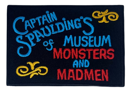 Captain Spaulding's Museum of Monsters and Madmen Patch (3.5 Inch) Iron-on Badge Horror Movie DIY Costume, Jacket, Backpack, Gift Patches