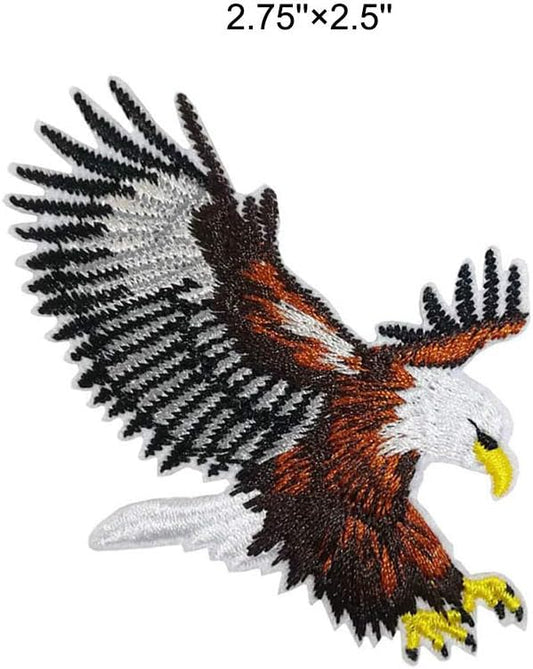 American Bald Eagle Patch (3.5 Inch) Iron/Sew-on Badge Wildlife Outdoor DIY Patches