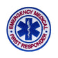 Emergency Medical First Responder Patch (3 Inch) EMR Embroidered Iron or Sew-on Badge Costume Jacket Bag Backpack DIY First Aid Gift Patches