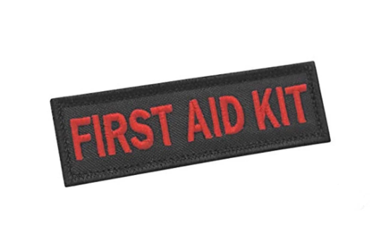 Red First Aid Kit Patch (3.5 Inch) Velcro Hook and Loop First Aid Emergency Badges Morale Tactical Gear Backpack, Vest, Jacket, Gift Patches