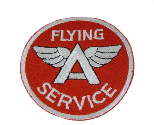 FLYING A SERVICE Patch (3 Inch) Iron or Sew-on Badge WW2 Military Service Army Patches