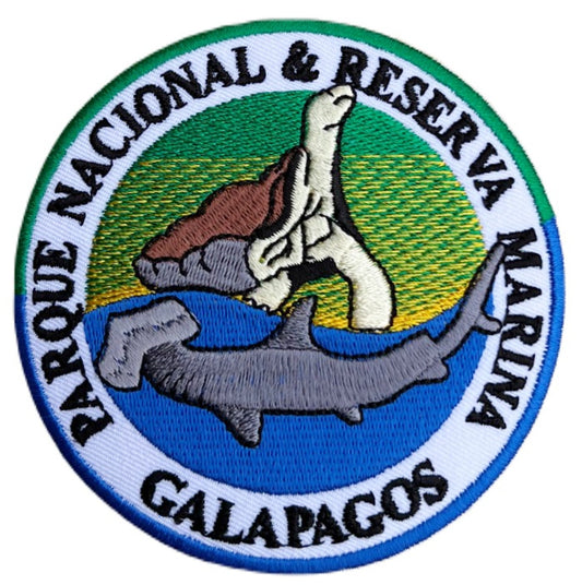 Galapagos National Park Ecuador Patch (3.5 Inch) Iron-on or Sew-on Badge Travel Souvenir Backpack, Jacket, Hat, Bag DIY Emblem Gift Patches
