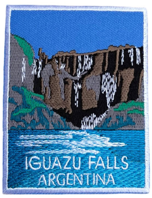Iguazu Falls Argentina Patch (3.5 Inch) Iron-on / Sew-on Badge Travel Souvenir Emblem Paraguay Brasil South America Backpack Gift Patches