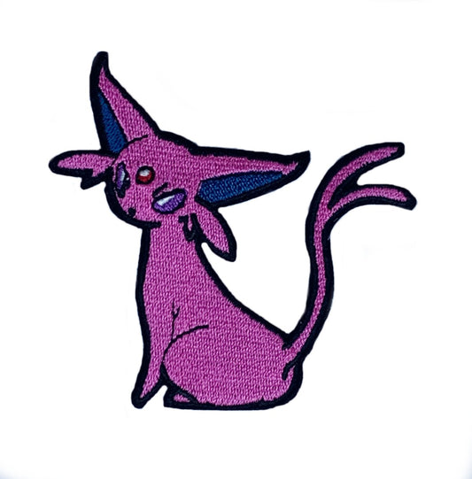 Espeon Patch (3 Inch) Iron/Sew-on Badge Purple Evolved Pokemon Mewtwo Mew Emblem