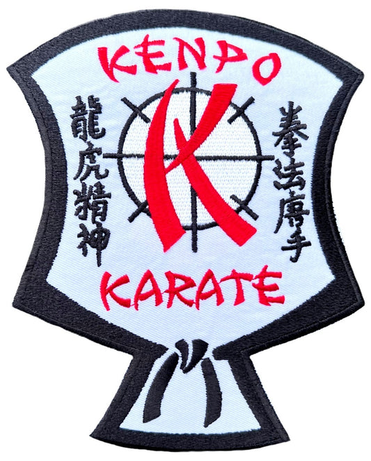 Large Kenpo Karate Patch (6.5 Inch) Embroidered Iron-on or Sew-on Badge Kempo Kimono Gi Japanese Martial Art Self Defense Japan Gift Patches