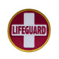 Lifeguard Patch (3 Inch) Embroidered Iron or Sew-on Badge Perfect for DIY Costume, Beach Shorts, Jackets, Bags, Shirts, Pants Gift Patches