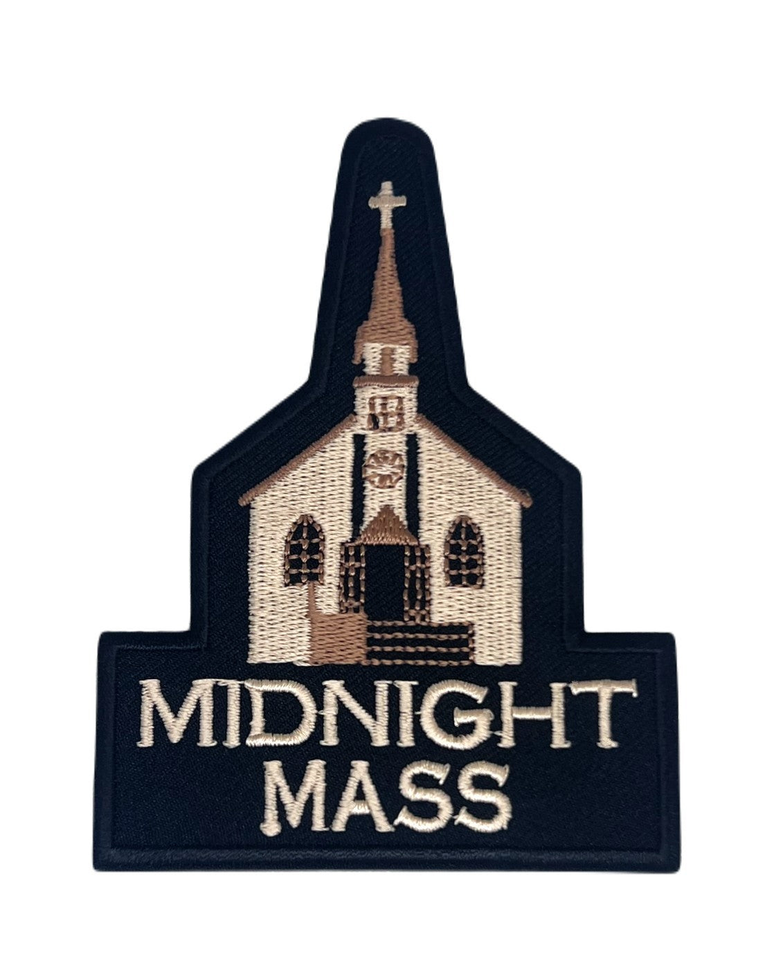 Midnight Mass Patch (4 Inch) Embroidered Iron / Sew-on Badge Horror TV Movie Halloween Souvenir DIY Costume, Jacket, Backpack, Gift Patches