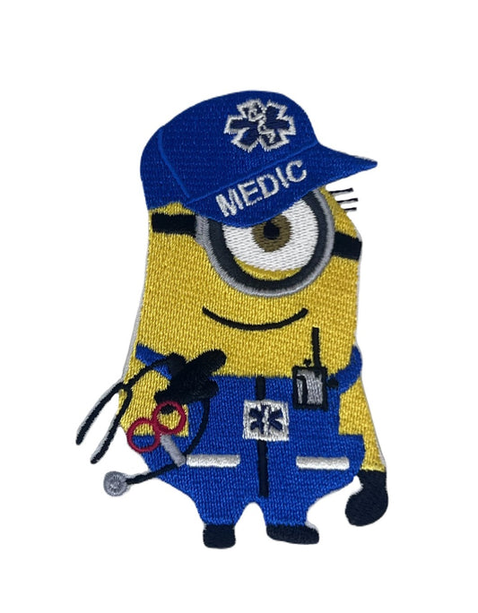 Minion Medic Patch (3.5 Inches) Iron or Sew-on Badge Paramedic Medic DIY Costume, Hat, Backpack, Cap, Jacket, Graduation Gift Patches