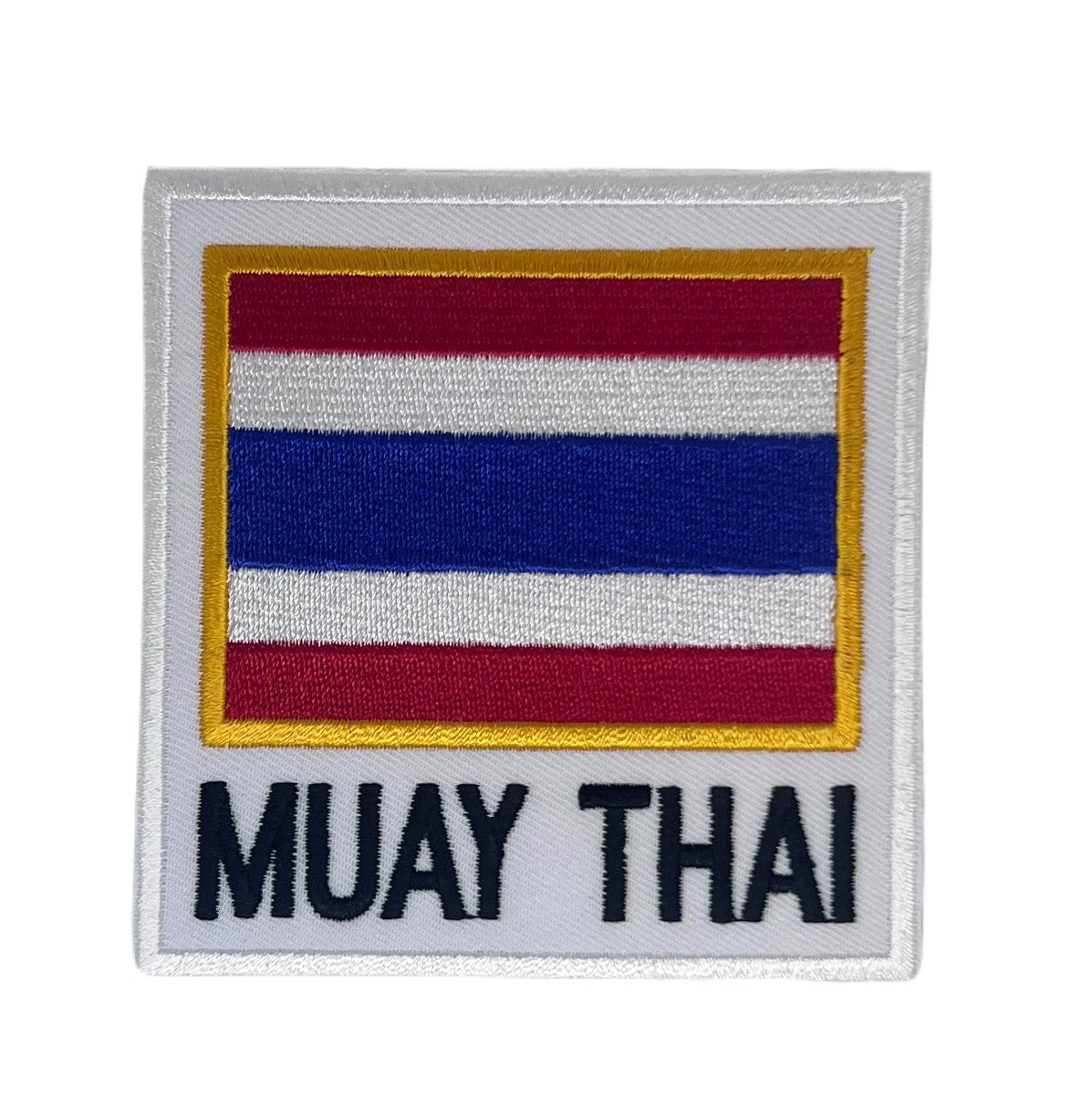 Muay Thai Patch (3.5 Inch) Embroidered Iron or Sew-on Badge Souvenir of Thailand Martial Arts Thai Boxing Lumpini Stadium Gift Patches