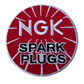 NGK SPARK PLUGS Patch (3 Inch) Iron or Sew-On Badge Motorsports Racing Motorbike Scooter Mechanic Patches