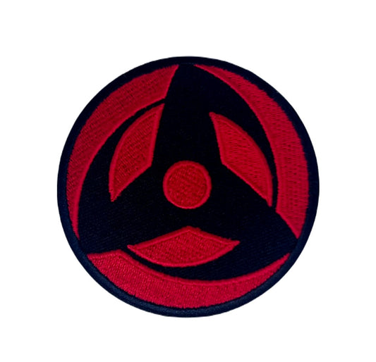 Naruto Kakashi Sharingan Logo Patch (3 Inch) Iron/Sew-on Badge Anime TV Symbol DIY Costume Perfect for Caps, Hats, Bags, Backpacks, Jackets, Shirts, Gift Patches
