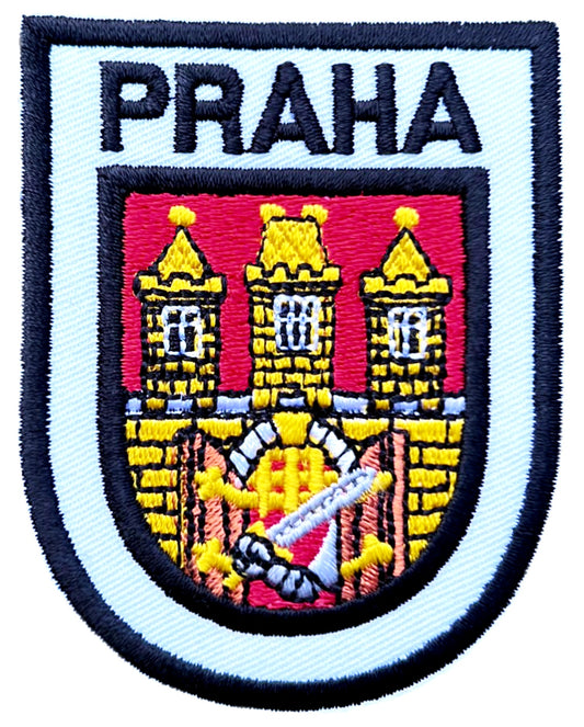 Praha Czech Republic Patch (3 Inch) Embroidered Iron-on / Sew-on Badge Travel Prague Souvenir Emblem Europe Gift Patches