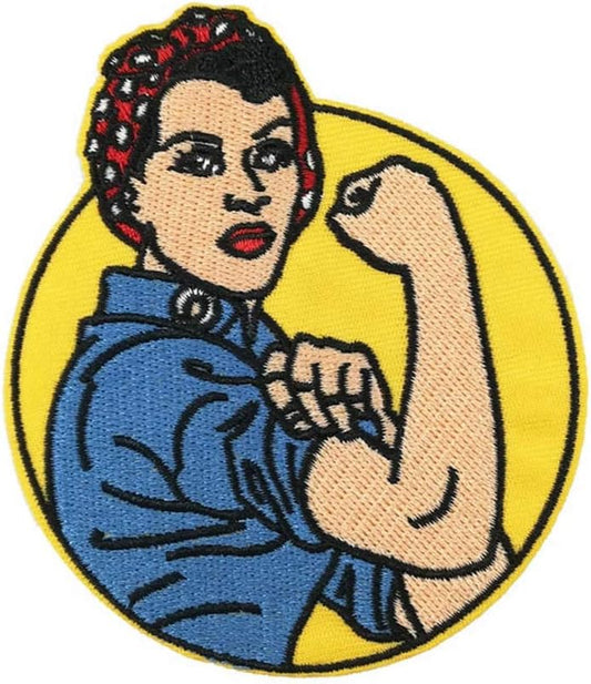 Rosie the Riveter We Can Do It! Patch (3.5 Inch) Iron or Sew-on Badge DIY Poster Costume Gift Patches