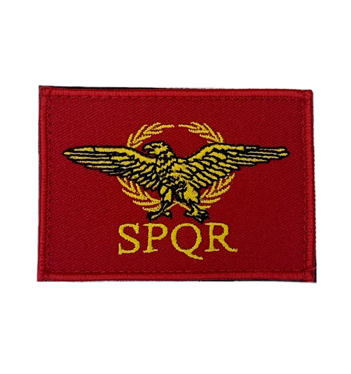 SPQR Ancient Roman Empire Lost Legion Patch (3 Inch) Hook and Loop Velcro Badge Rome Soldier Golden Eagle Flag Costume Patches