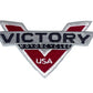 Victory Motorcycles Logo Patch (3.5 Inch) Iron/Sew-on Badge Perfect for Caps, Hats, Bags, Backpacks, Jackets, Shirts, Gift Patches