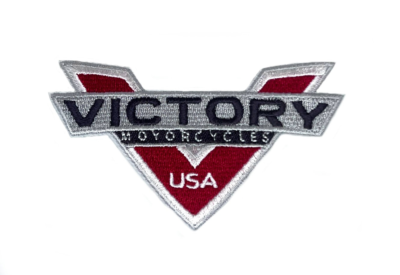 Victory Motorcycles Logo Patch (3.5 Inch) Iron/Sew-on Badge Perfect for Caps, Hats, Bags, Backpacks, Jackets, Shirts, Gift Patches