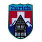 Zurich Switzerland Patch (3 Inch) Iron/Sew-on Badge Colorful Embroidery Euro Trip Adventure Perfect for Backpacks Bags Hats, Jackets Skiing