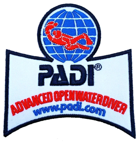 PADI Advanced Open Water Diver Patch (3.5 Inch) Iron/Sew-on Badge Scuba Diving Diver Patches