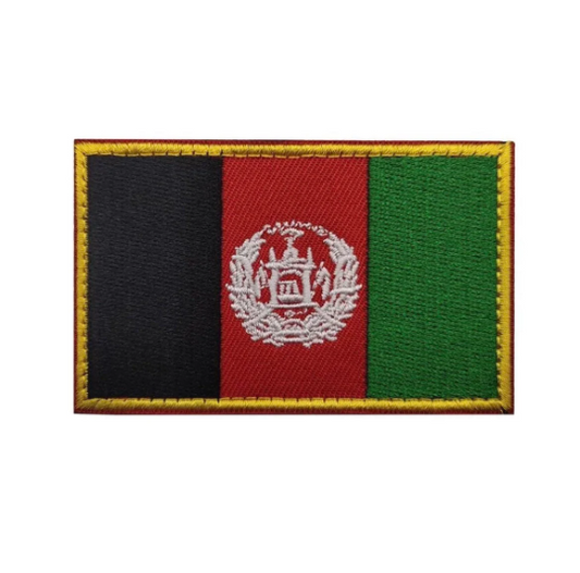 Republic of Afghanistan Flag Patch (3.2”) Hook and Loop Badge Tactical, Morale, Travel, Airsoft, Paintball, US Veteran Gift Patches