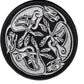 The Chasing Hounds Celtic Knot Patch (3 Inch) Iron or Sew-On Badge Perfect for Jackets, Backpacks, Hats, Shirts, Caps, Gift Patches