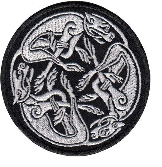 The Chasing Hounds Celtic Knot Patch (3 Inch) Iron or Sew-On Badge Perfect for Jackets, Backpacks, Hats, Shirts, Caps, Gift Patches