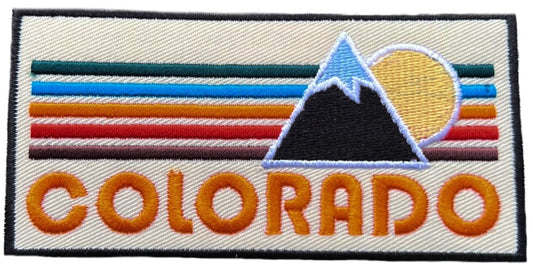 Colorado Patch (4 Inch) Embroidered Iron-on/Sew-on Badge Rocky Mountain National Park Souvenir Backpack Travel Adventure Emblem Gift Patches