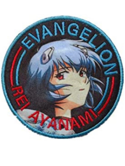 Evangelion Rei Ayanami Patch (3 Inch) Velcro Hook and Loop Badge Japan Anime DIY Costume Emblem Crest