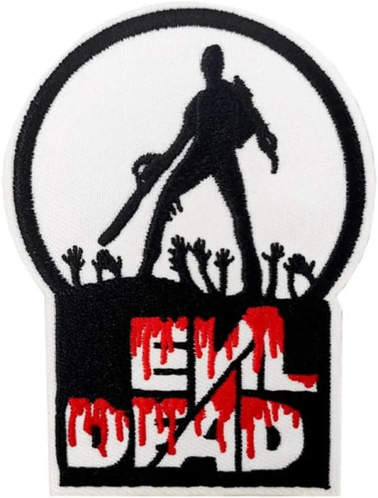 Evil Dead Logo Patch (3.75 Inch) Iron/Sew-On Badge Retro Horror Movie Classic Cult Film Emblem Patches