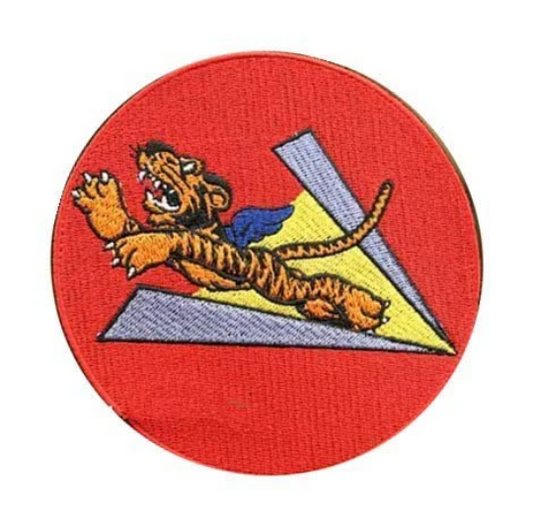 WW2 1st American Volunteer Group 14th USAAF Flying Tigers Patch Insignia (3 Inch) Hook and Loop Velcro Badge US Tactical, Morale Patches