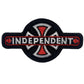 Independant Cross Logo Patch (4.25 Inch) Iron or Sew-on Badge Chopper Biker Jacket Lone Wolf DIY Costume Patches