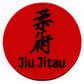 Jiu Jitsu Patch (3") Red Iron/Sew-on Badge Japanese Kanji Kimono GI, Hat, Gym Bag, Cap, Shirt, Robe, Martial Arts Gift Patches