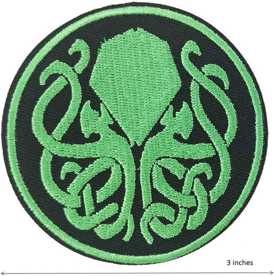 The Call of Cthulhu R'Lyeh H.P. Lovecraft Patch (3 Inch) Iron/Sew-On Badge Horror Monster Emblem DIY Patches