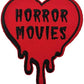 I Love Horror Movies Patch (3.5 Inch) Iron/Sew-On Badge Horror Films Goth Gothic Gift Patches