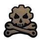 Mechanic Wrench Gear Wheel Skull Patch (2.75 Inch) Hook + Loop Velcro Badge DIY Costume Crest Backpack, Shirt, Jacket, Gift Patches