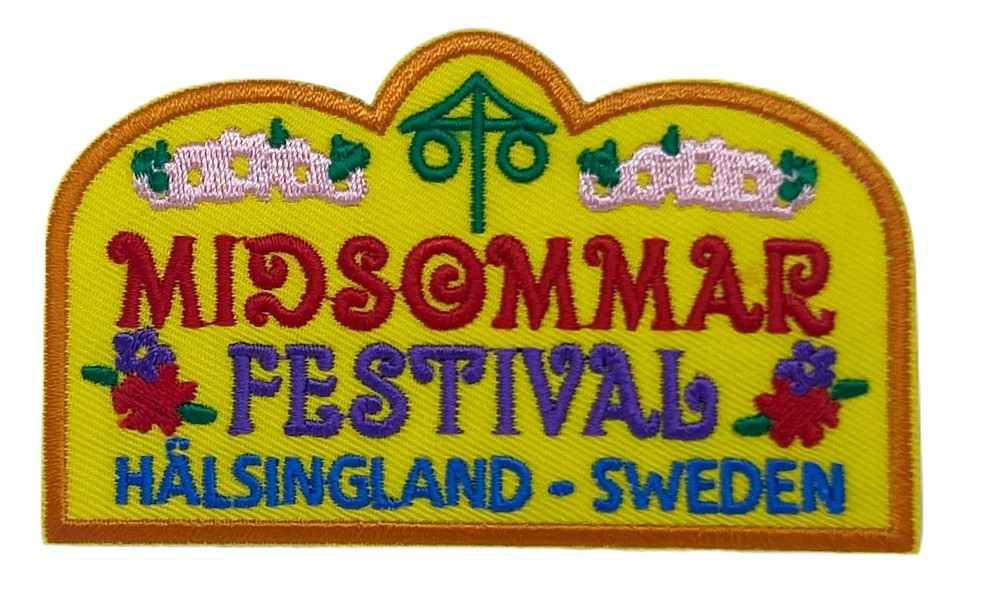 Midsommar Festival Patch (3.5 Inch) Embroidered Iron / Sew-on Badge Horror Movie Sweden Souvenir DIY Costume, Jacket, Backpack, Gift Patches