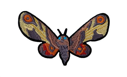 Mothra Monster Patch (4 Inch) Godzilla Moth Embroidered Iron or Sew-on Badge DIY Costume Patches