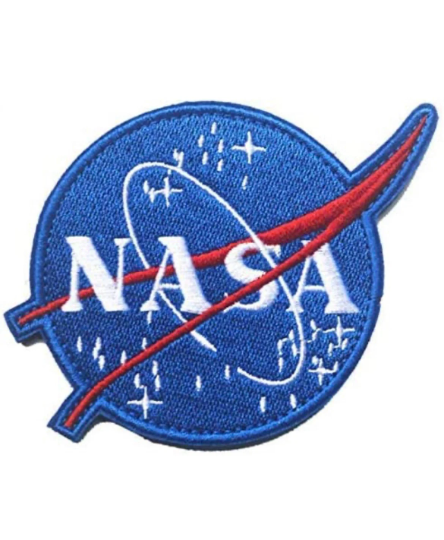 NASA Meatball Patch (4 Inch) Hook + Loop Velcro Badge Astronaut Space Suit DIY Costume Emblem Crest Backpack, Shirt, Jacket, Gift Patches