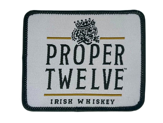 Proper Twelve Irish Whiskey Patch (3 Inch) Iron/Sew-on Badge Ireland Souvenir Perfect for Caps, Hats, Bags, Backpacks, Jackets, Shirts, Gift Patches