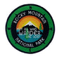 Rocky Mountain National Park Patch (3.5 Inch) Iron or Sew-on Badge Not All Who Wander Are Lost Badge Travel DIY Gift Patches