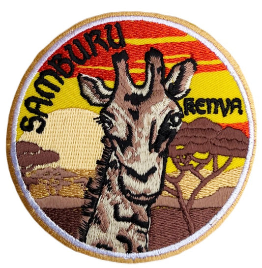 Samburu Kenya Patch (3.5 Inch) Iron-on or Sew-on Badge Travel Africa Souvenir National Reserve Backpack Jacket Hat Bag Emblem Gift Patches