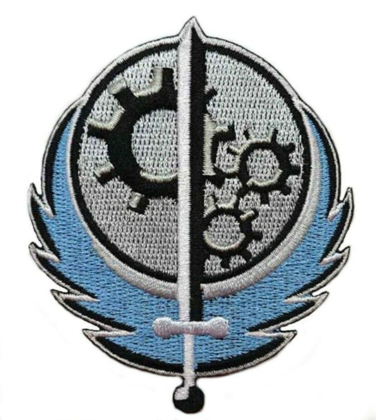 Brotherhood of Steel Patch (3.5 Inch) BOS Fallout Inspired Iron or Sew-on Badge Gamer Patches