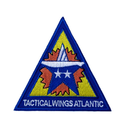 Tactical Wings Atlantic Patch (3 Inch) Iron/Sew-on Badge Fighter Jet Squadron Top Gun Goose Flight Suit Insignia Emblem Crest Patches